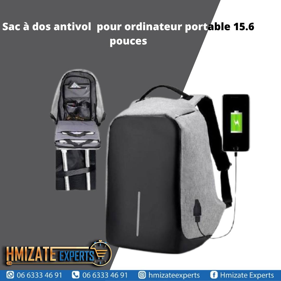 ✨ Sac à dos antivol pour ordinateur portable 15.6 pouces
🛍️ Prix : 199 MAD
📌 Ce sac à dos anti-vol est la preuve du vol en raison des fermetures à glissière cachées, ce qui rend impossible d&rsquo;entrer dans le sac tout en le portant.➡️ Voir plus : https://hmizatexperts.com/fr_fr/?post_type=product&p=988