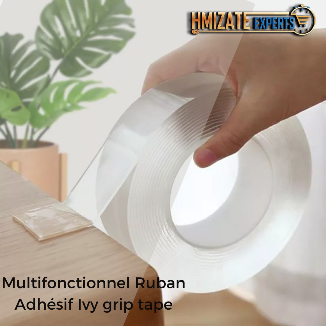 ✨ Multifonctionnel Ruban Adhésif Ivy grip tape 5m🛍️ Prix : 102 MAD📌 Ce ruban magique est très pratique à utiliser et facile à enlever, sans endommager les murs ou les surfaces, sans laisser de résidus.➡️ Voir plus : https://hmizatexperts.com/fr_fr/product/multifonctionnel-ruban-adhesif-ivy-grip-tape-5m/